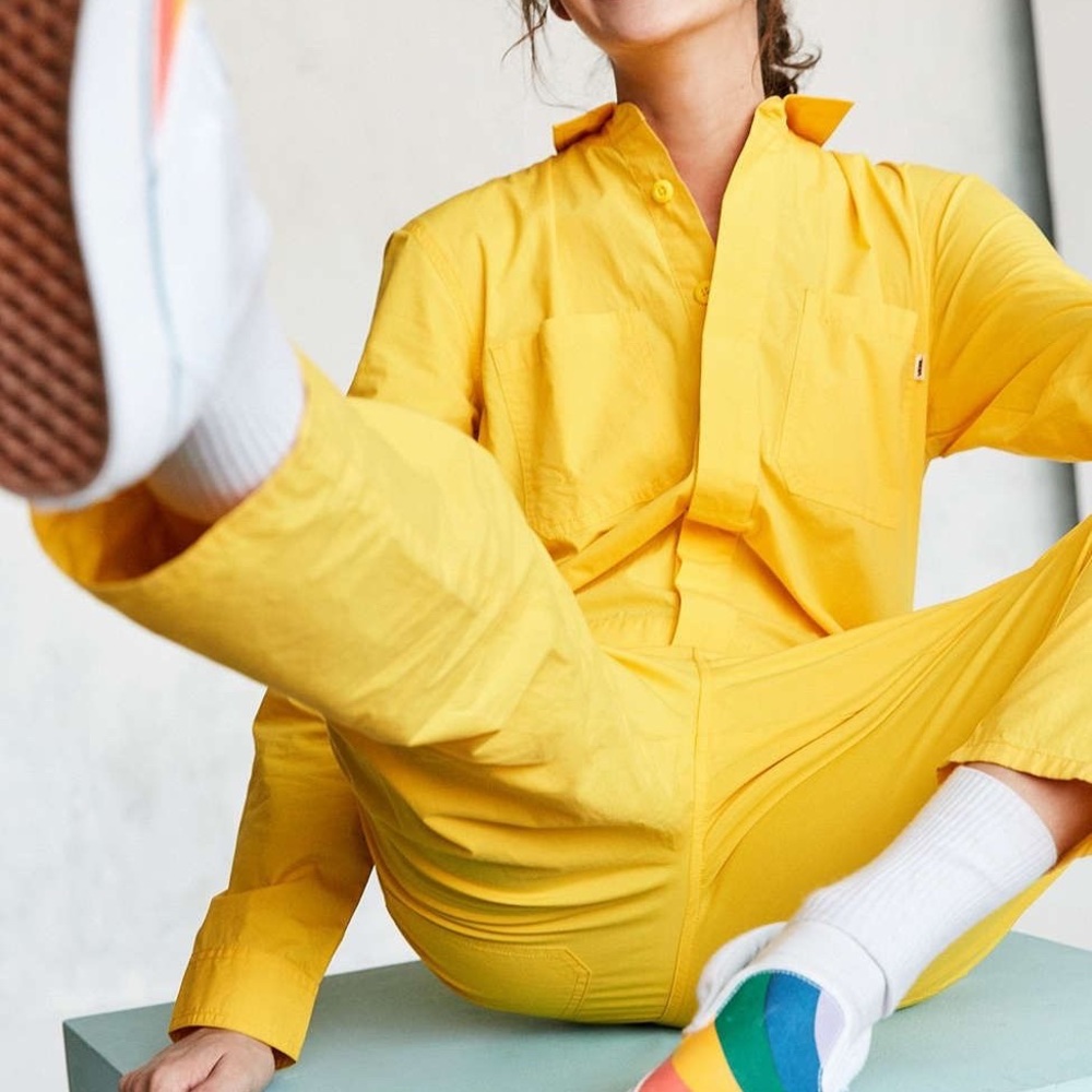 Vans yellow jumpsuit coverall